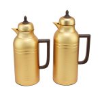 Tea & Coffee Vacuum Flask Set 2Pcs 1.75L – Gold Mat - 008 01