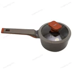 12 Pcs Granite Non-Stick Cookware Set Brown Accent — view 7