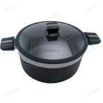 12 Pcs Granite Non-Stick Cookware Set Silver — view 2