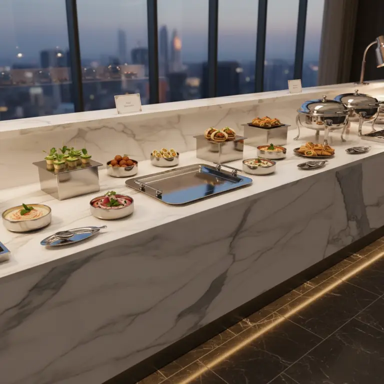 Modern Luxury Stainless Steel Serving Tray-Corporate Events