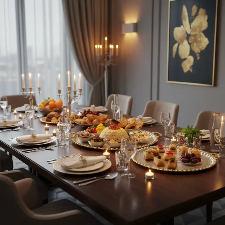 Stainless Steel Round Tray-Elegant Dinner Parties