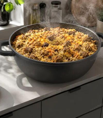 Black Granite Non-Stick Casserole 41 cm — view 4