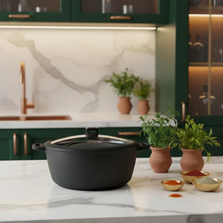 Black Granite Non-Stick Casserole 41 cm — Stylish Dinner Parties