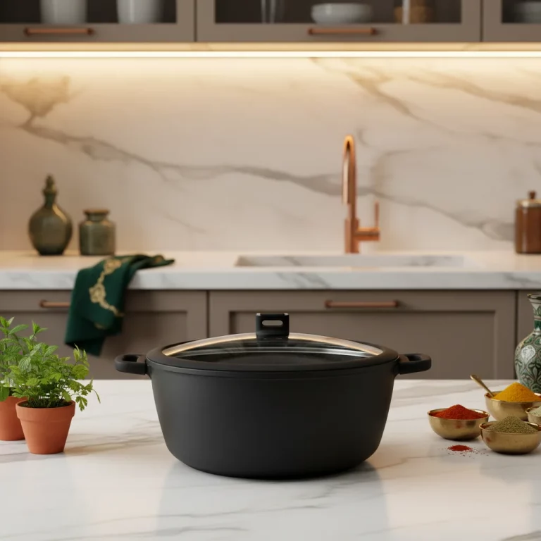Black Granite Non-Stick Casserole 41 cm — Traditional Slow-Cooked Dishes
