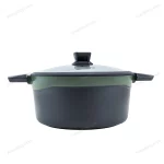 Granite Non-Stick Casserole Olive Green 28 cm
