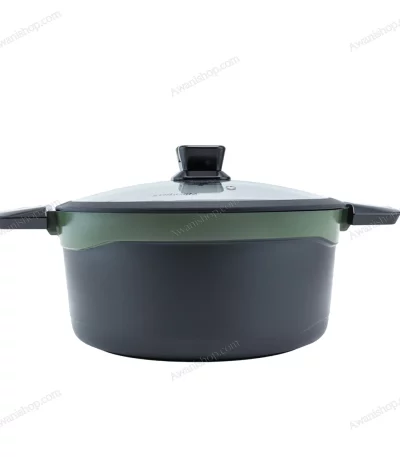 Granite Non-Stick Casserole Olive Green 28 cm