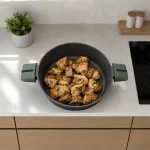 Granite Non-Stick Low Casserole 28 cm Olive Green — view 4