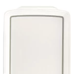 Melamine Serving Tray White Silver — view 4