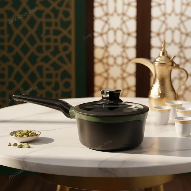 Olive Green Granite Non-Stick Sauce Pan 20 cm — Daily Morning Rituals