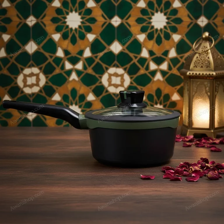 Olive Green Granite Non-Stick Sauce Pan 20 cm — Perfectly Cooked Grains