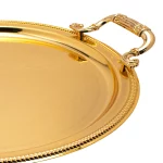 Stainless Steel Round 3 Pieces Tray Set — view 4