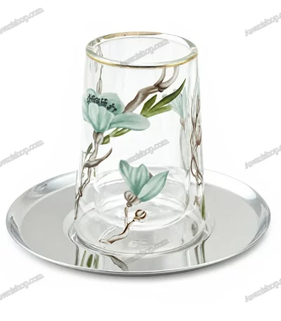 Tea and Coffee Set with Steel Saucer 18 Pcs — view 2