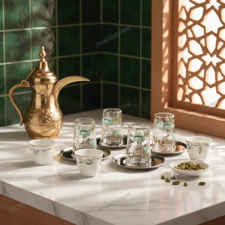 Tea and Coffee Set with Steel Saucer 18 Pcs — Daily enjoyment