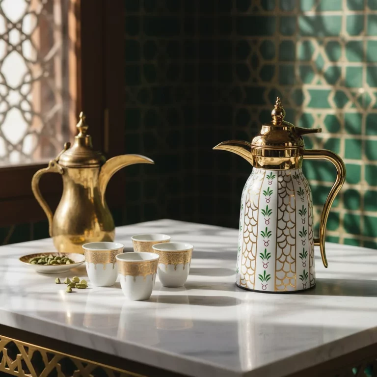 Traditional Arabic Flask Set 2Pcs 2L — Home Decor Accents