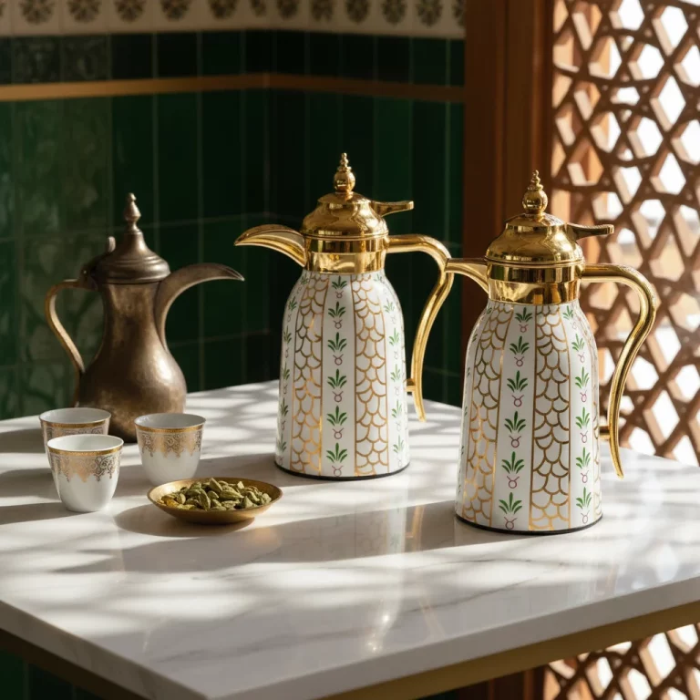 Traditional Arabic Flask Set 2Pcs 2L — Tea and Coffee Enthusiasts