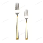 38-Piece Stainless Steel Cutlery Set with Stand – Gold Stripe — view 2