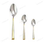 38-Piece Stainless Steel Cutlery Set with Stand – Gold Stripe — view 4