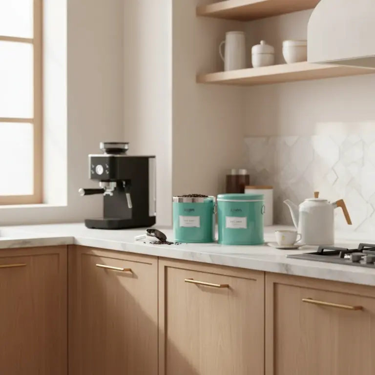 Limon 2-Piece Kitchen Canister Set -Tea and Coffee Aficionados