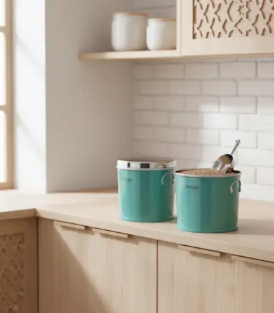 Limon 2-Piece Kitchen Canister Set -Aromatic Spices