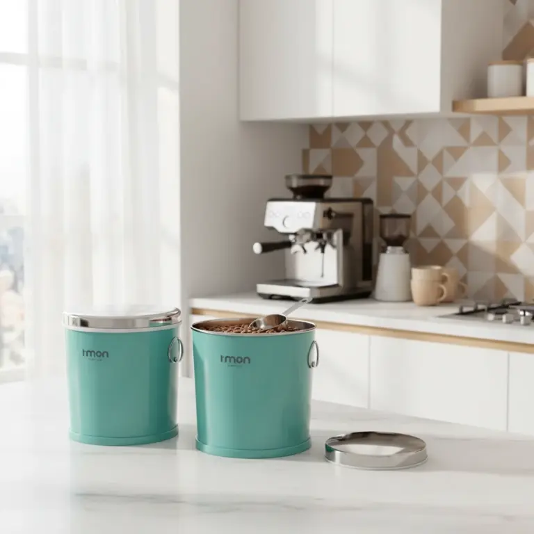 Limon 2-Piece Kitchen Canister Set -Bulk Dry Goods