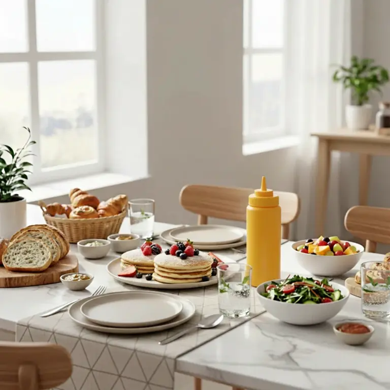Opaque Plastic Squeeze Bottle 950ml-Stylish Brunch Setup