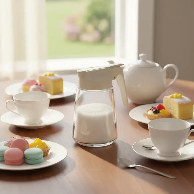 Pastel Glass Sugar Dispenser -Chic Breakfast Nook