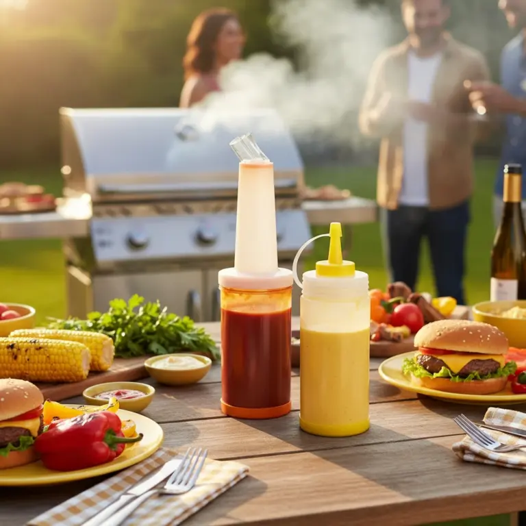 Professional Sauce Pour Bottle -Vibrant BBQ Parties