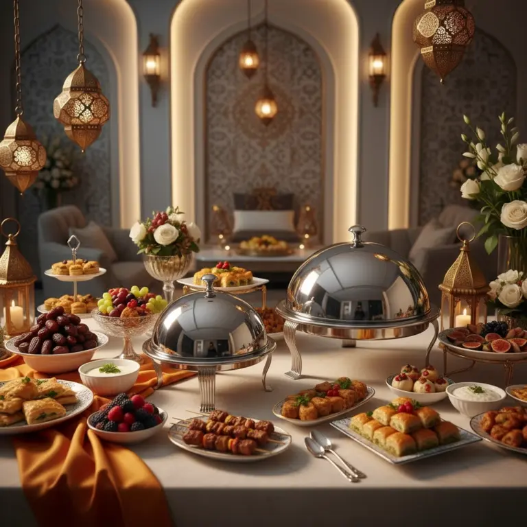 Round Ceramic Buffet Server with Chrome Dome Lid-Festive Spread Centerpiece