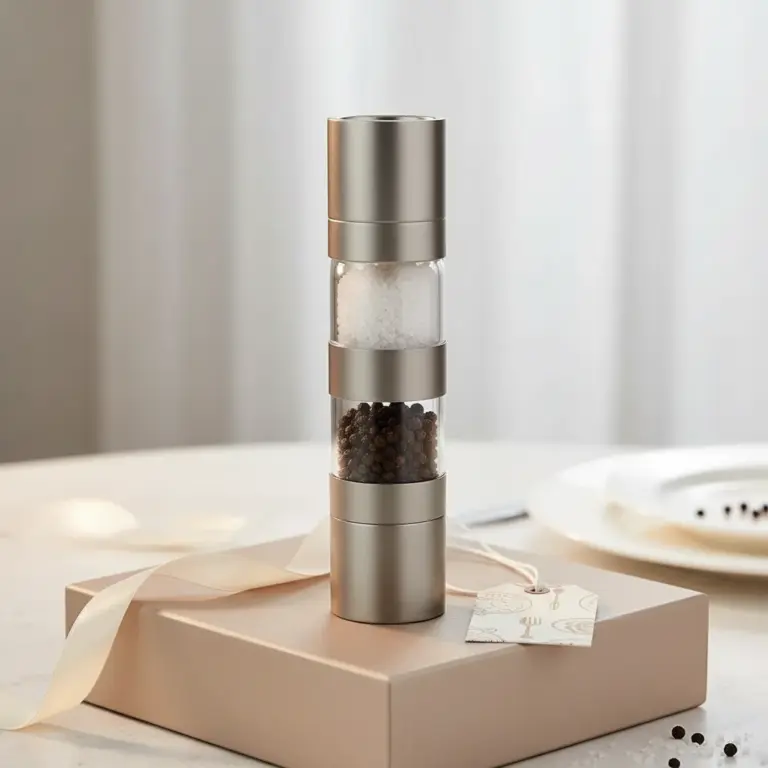 Stainless Steel 2-in-1 Dual Salt and Pepper Grinder-Elegant Gift for Food Enthusiasts