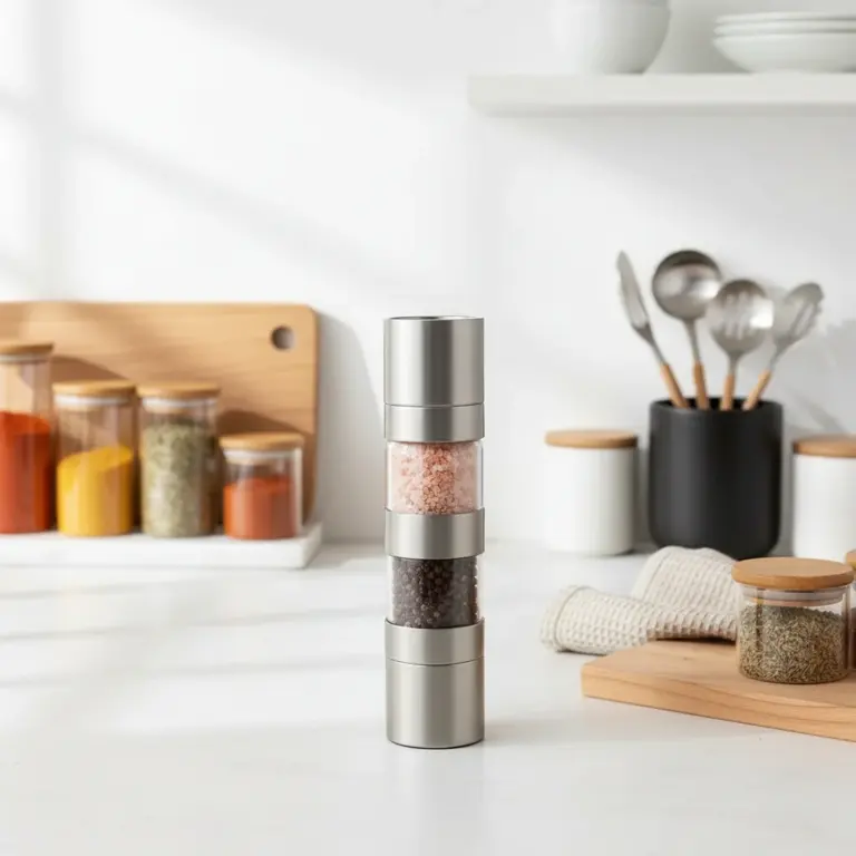 Stainless Steel 2-in-1 Dual Salt and Pepper Grinder-Everyday Culinary Excellence
