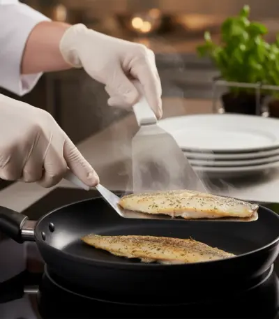 Tramontina Professional Flat Spatula / Turner – Stainless Steel-Delicate Fish Fillets