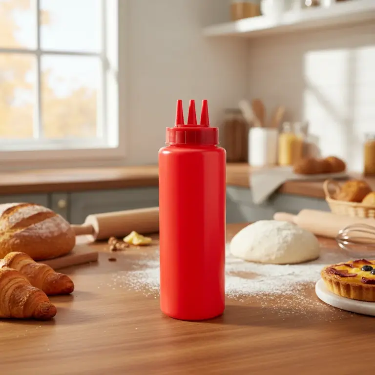 Triple-Nozzle Sauce Squeeze Bottle Set 1000ml (2-Piece) -Professional-Grade Home Baking