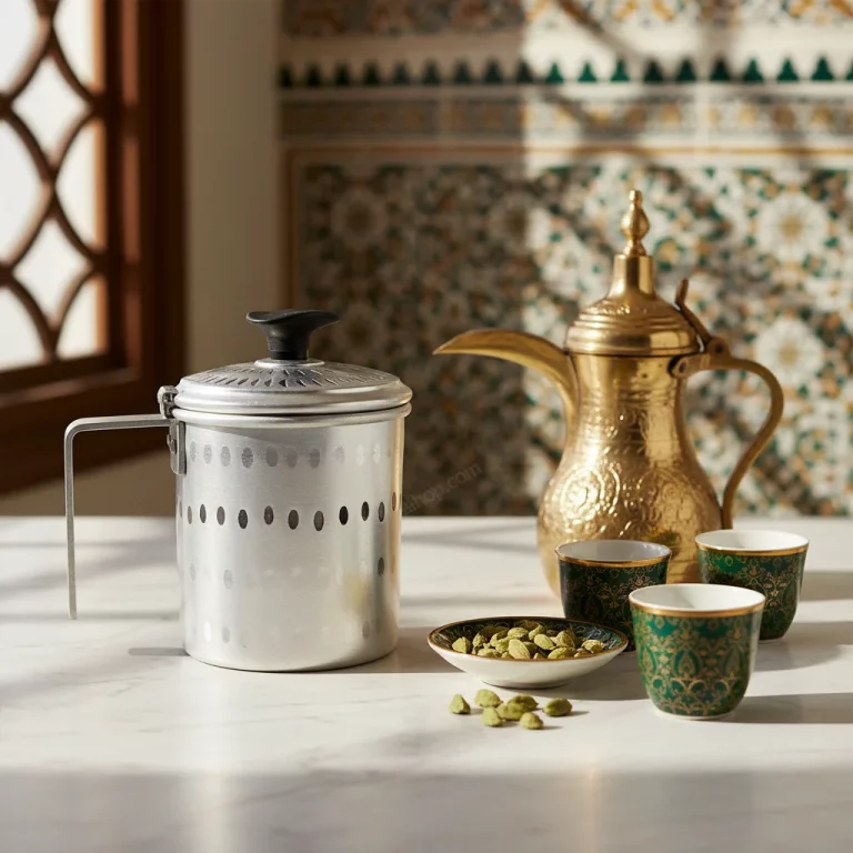 Aluminium Hammered Karak Tea & Arabic Coffee Pot 1.5L — Gift for Tea Lovers