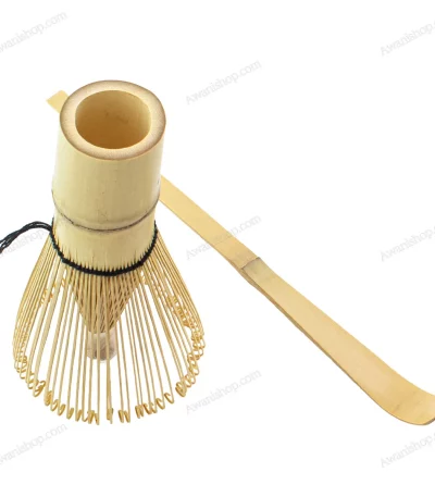 Bamboo Matcha Whisk and Scoop Set – 2 Piece