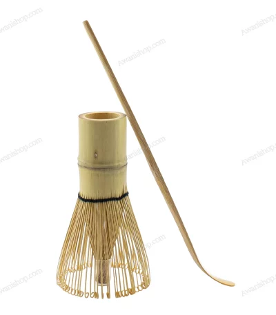 Bamboo Matcha Whisk and Scoop Set – 2 Piece