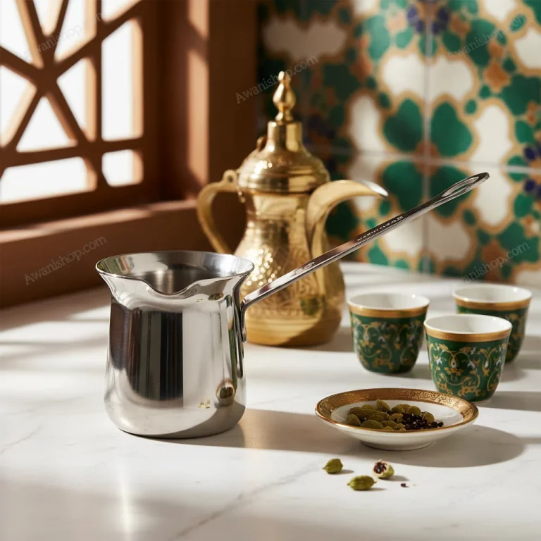 Korkmaz Turkish Coffee Pot – Stainless Steel Cezve — Gourmet Coffee Experience