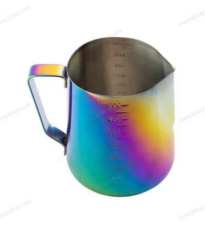 Rainbow Stainless Steel Milk Frothing Pitcher 900ml — view 2