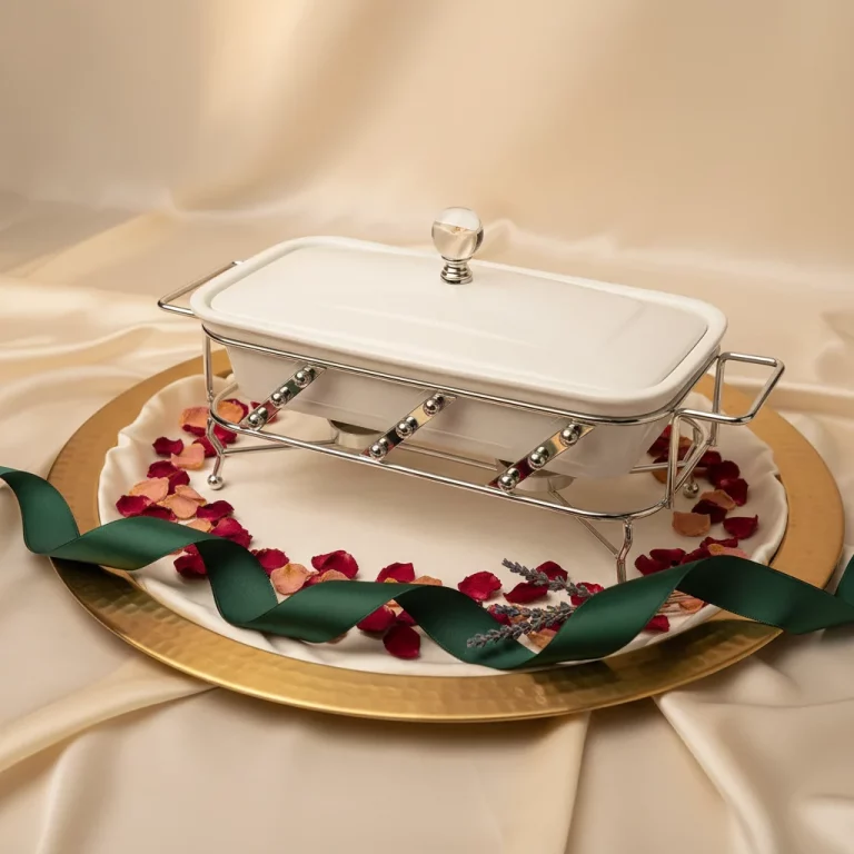 Rectangular Ceramic Buffet Food Warmer — Family Celebrations