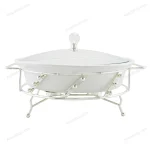 Round Ceramic Buffet Food Warmer – Size 12
