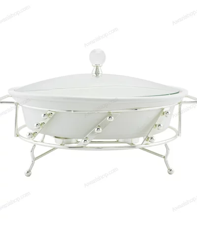Round Ceramic Buffet Food Warmer – Size 12