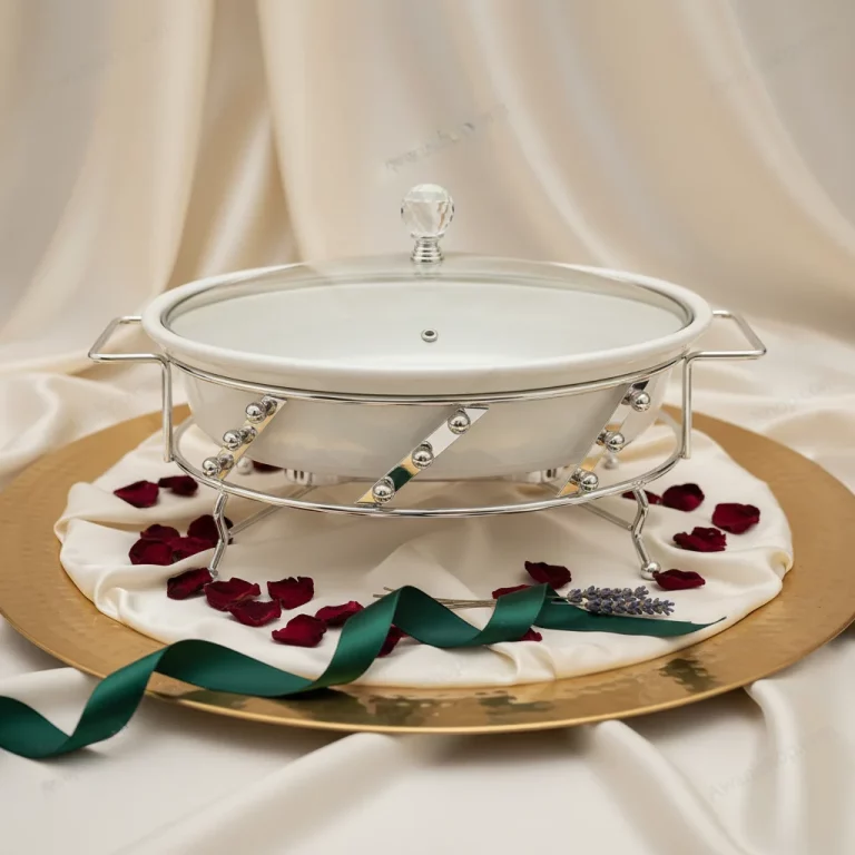 Round Ceramic Buffet Food Warmer – Size 12 — Festive Celebrations