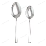 6-Piece Stainless Steel Serving Spoon Set with Stand – Classic Silver — view 3