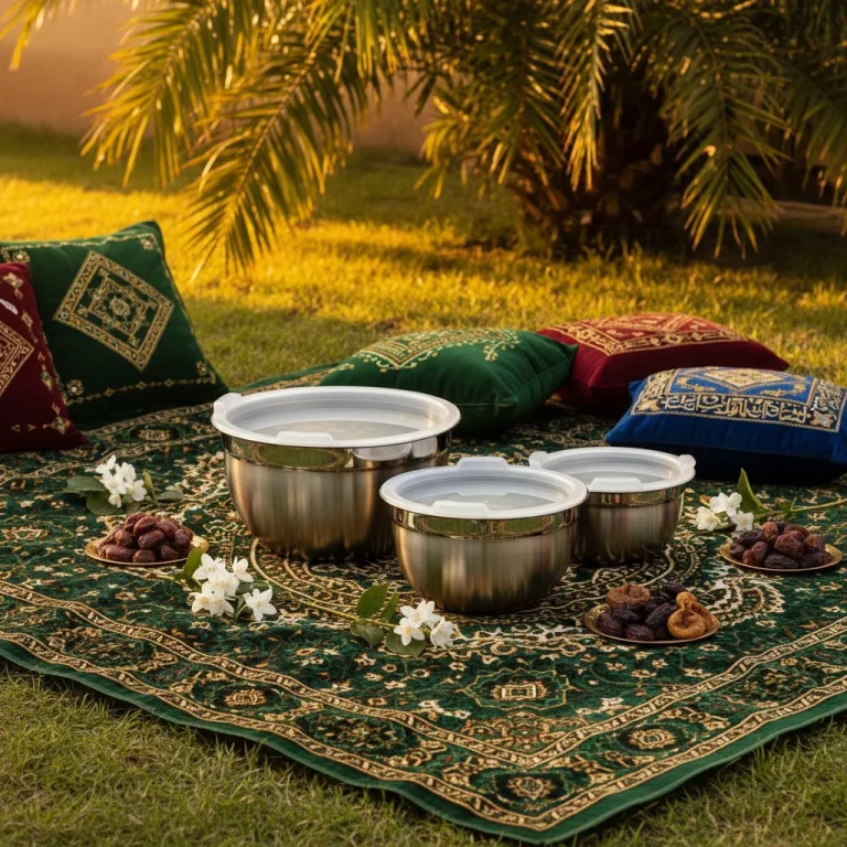 Vinos Stainless Steel 3-Piece Bowl Set with Plastic Lids — Outdoor Picnics