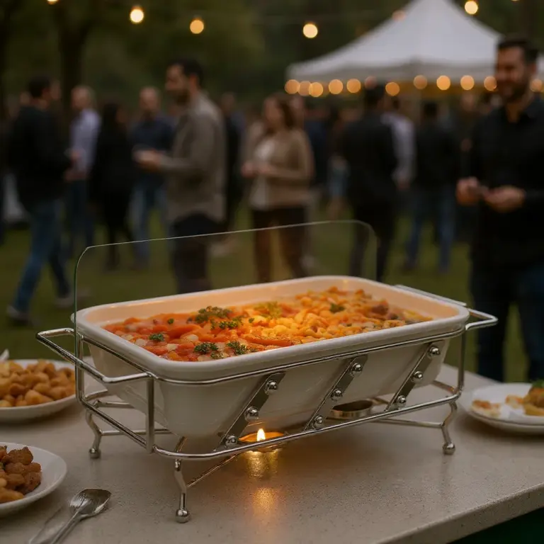 Rectangular Ceramic Buffet Food Warmer — Community Festivals